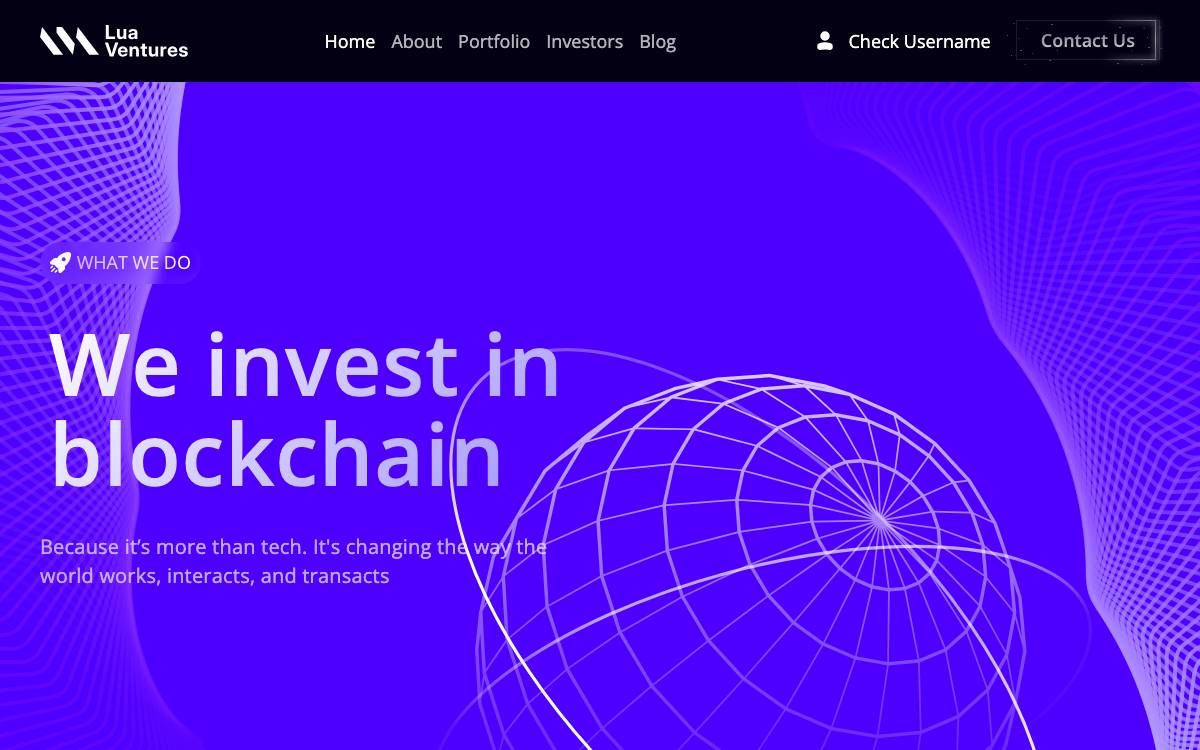 Lua Ventures website preview