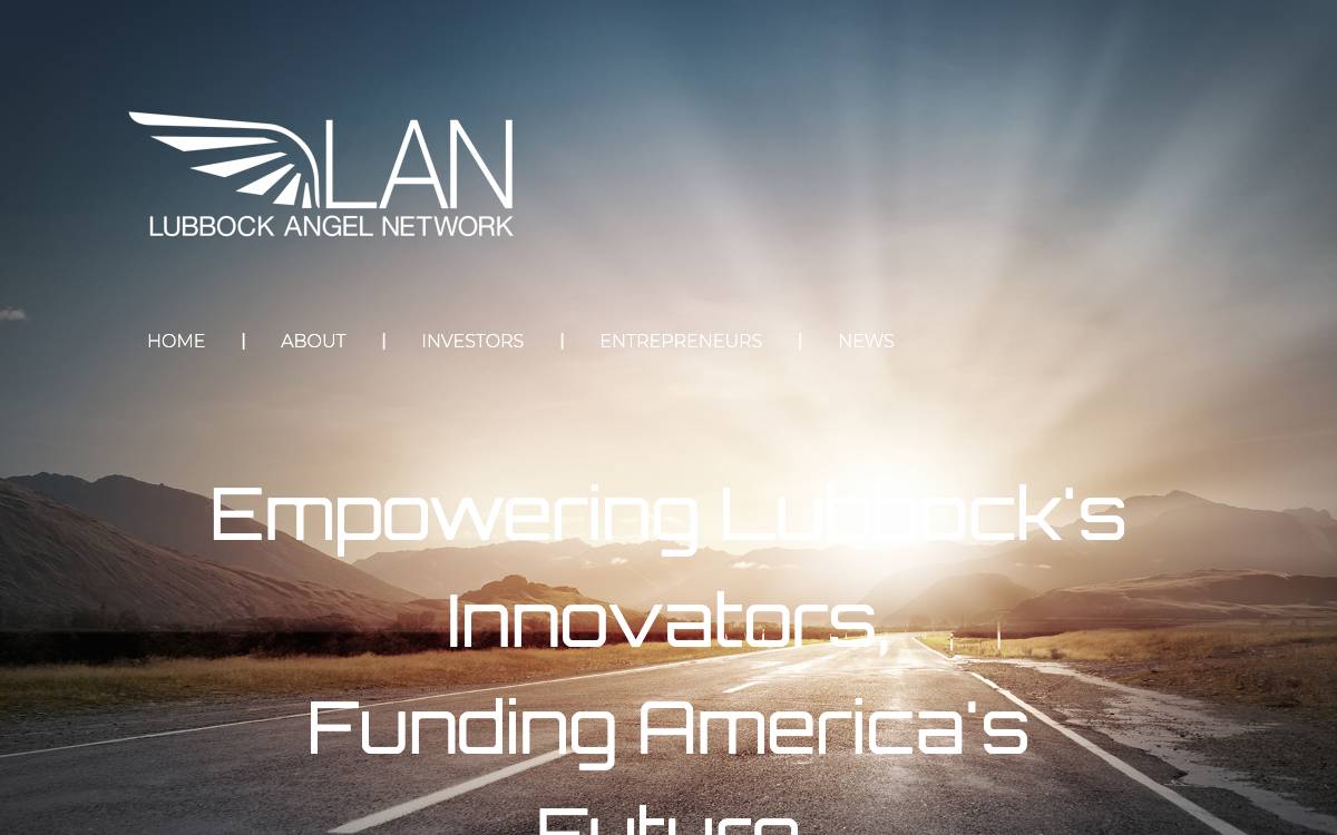 Lubbock Angel Network website preview
