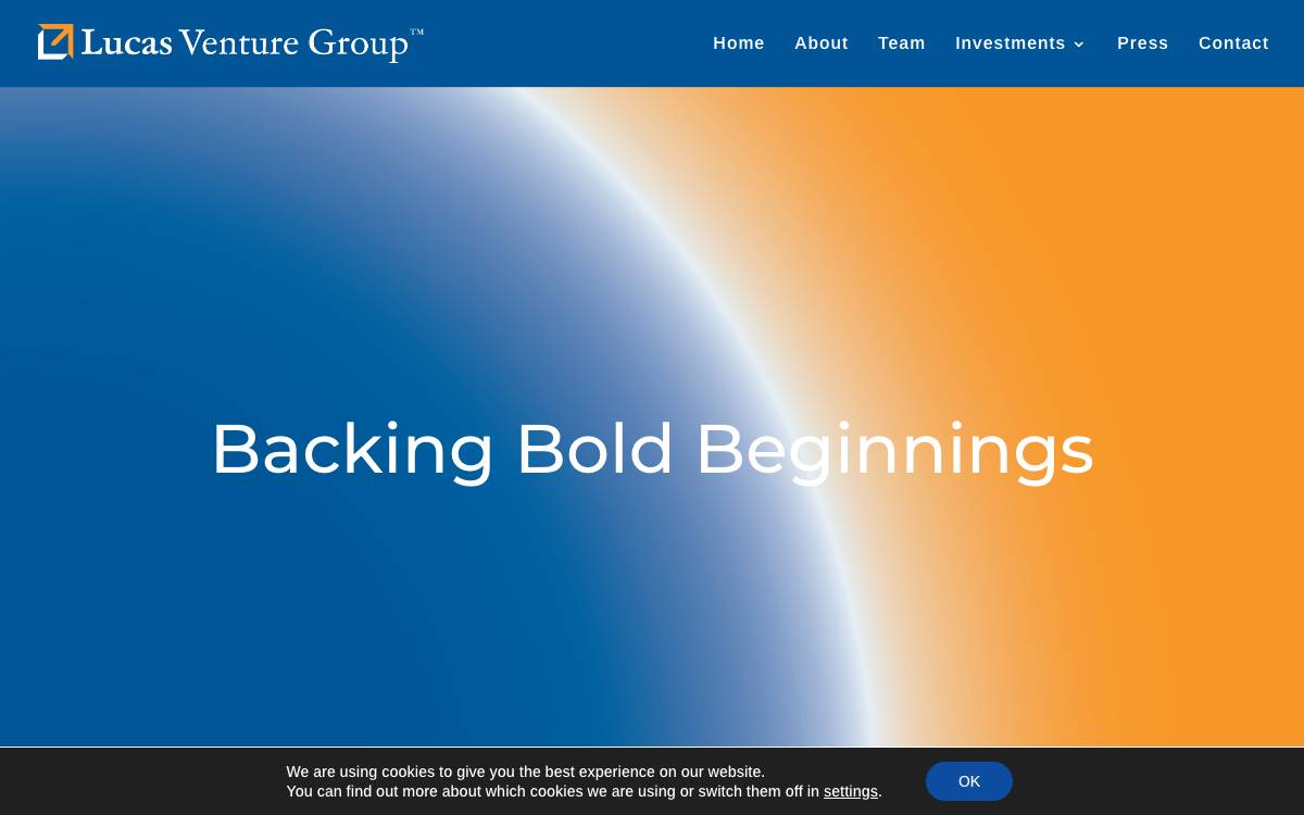 Lucas Venture Group website preview