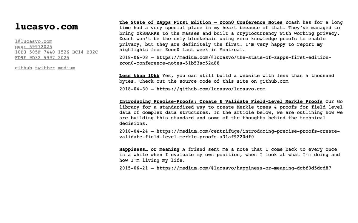 Lucas Vogelsang website preview