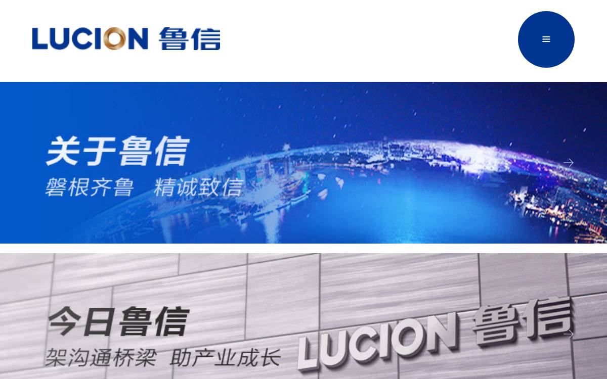 Lucion website preview