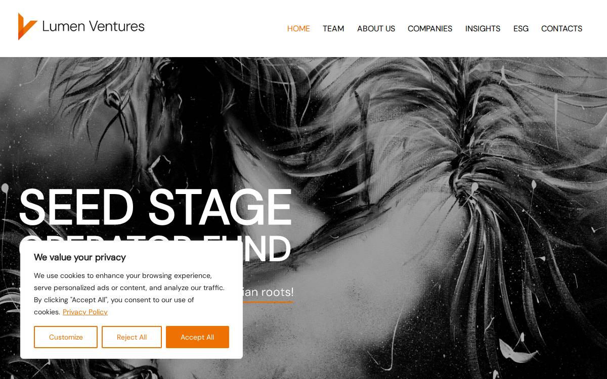 Lumen Ventures website preview