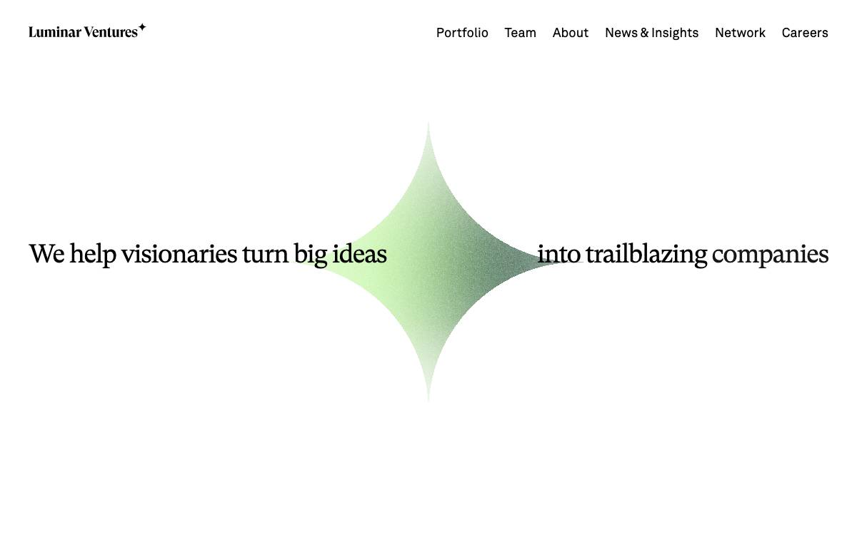 Luminar Ventures website preview