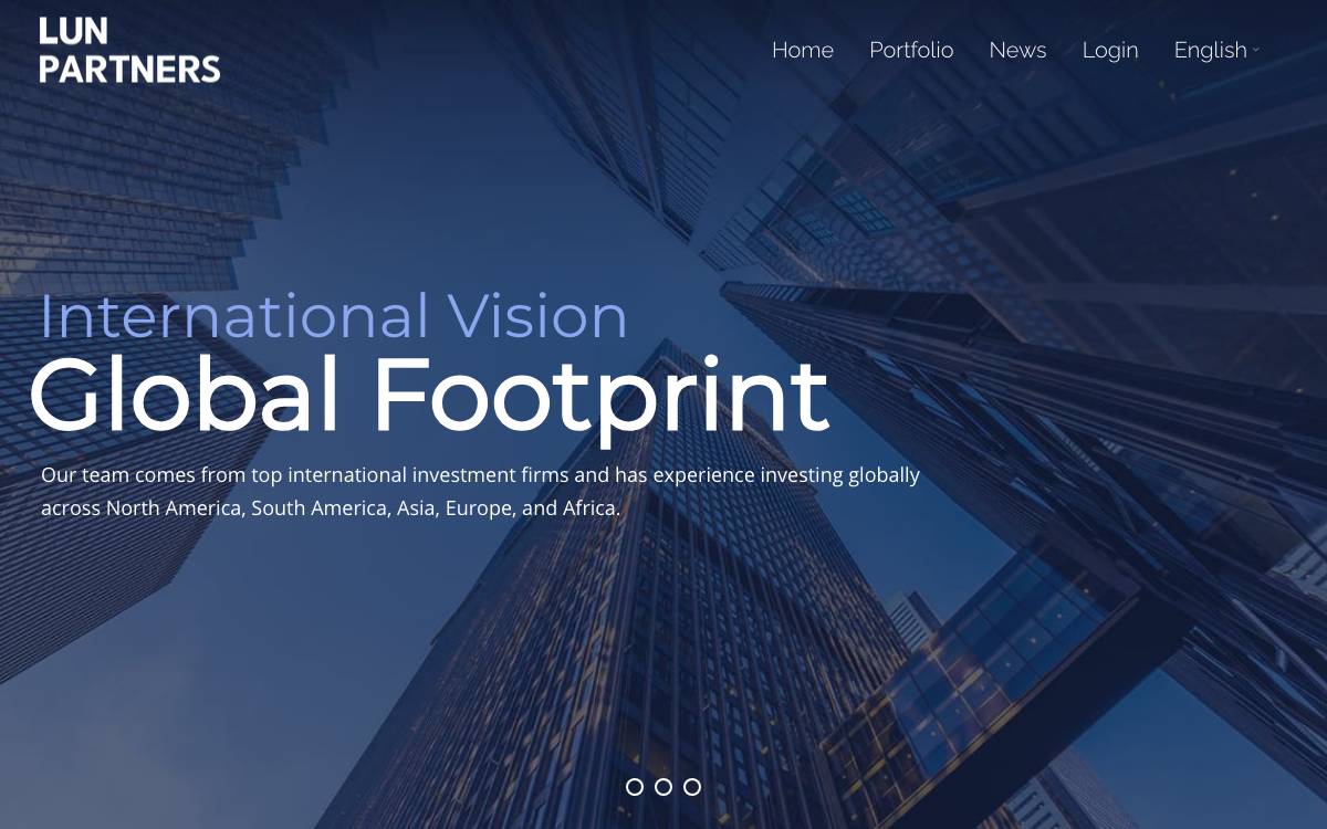 LUN Partners Group website preview