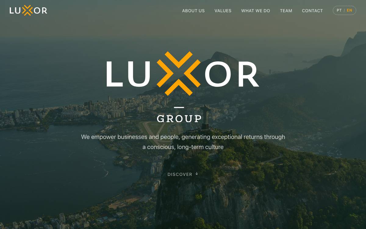 Luxor Group website preview