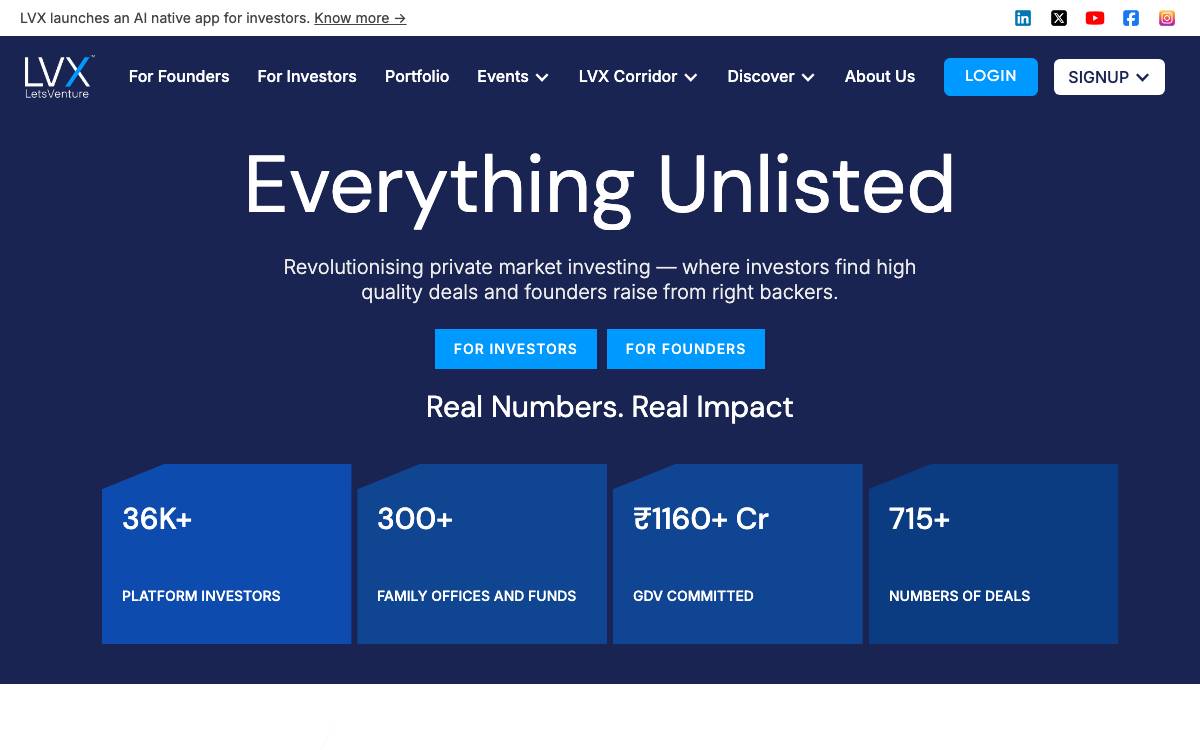 LVX Ventures website preview