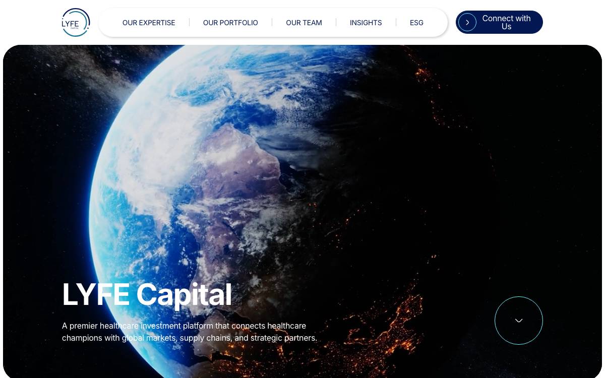 LYFE Capital website preview