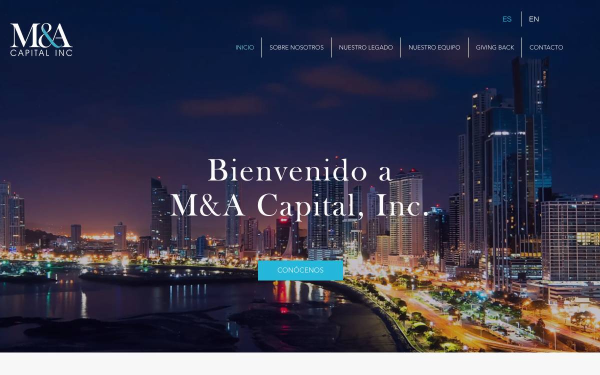 M&A Capital website preview