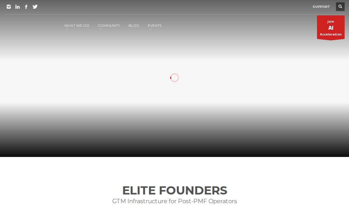 M ACCELERATOR website preview