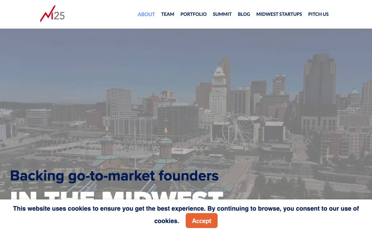 M25 website preview