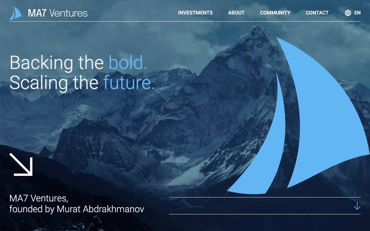 MA7 Ventures website preview