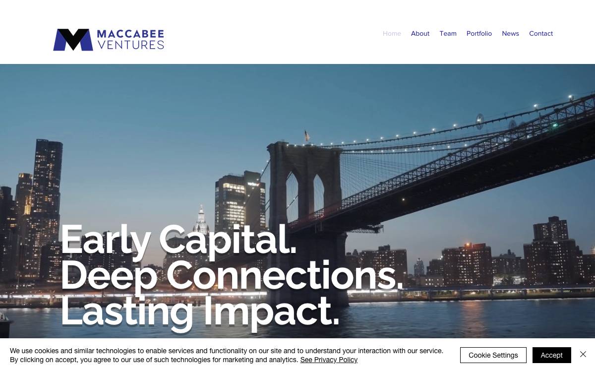 Maccabee Ventures website preview