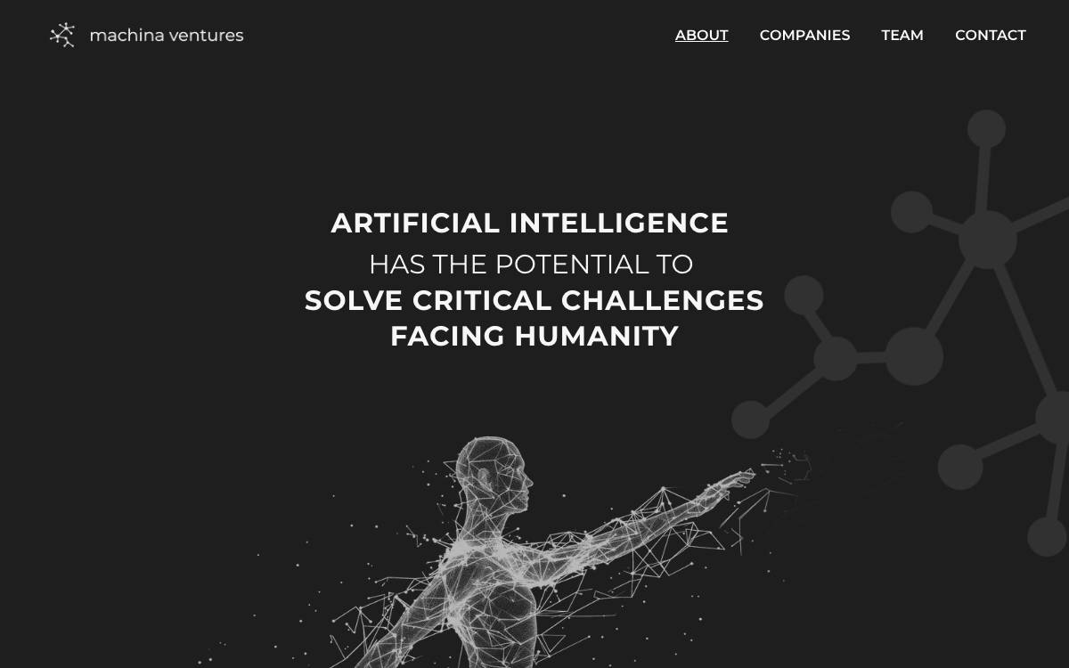 Machina Ventures website preview