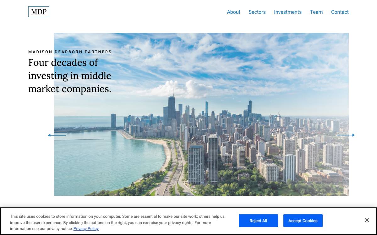 Madison Dearborn Partners website preview