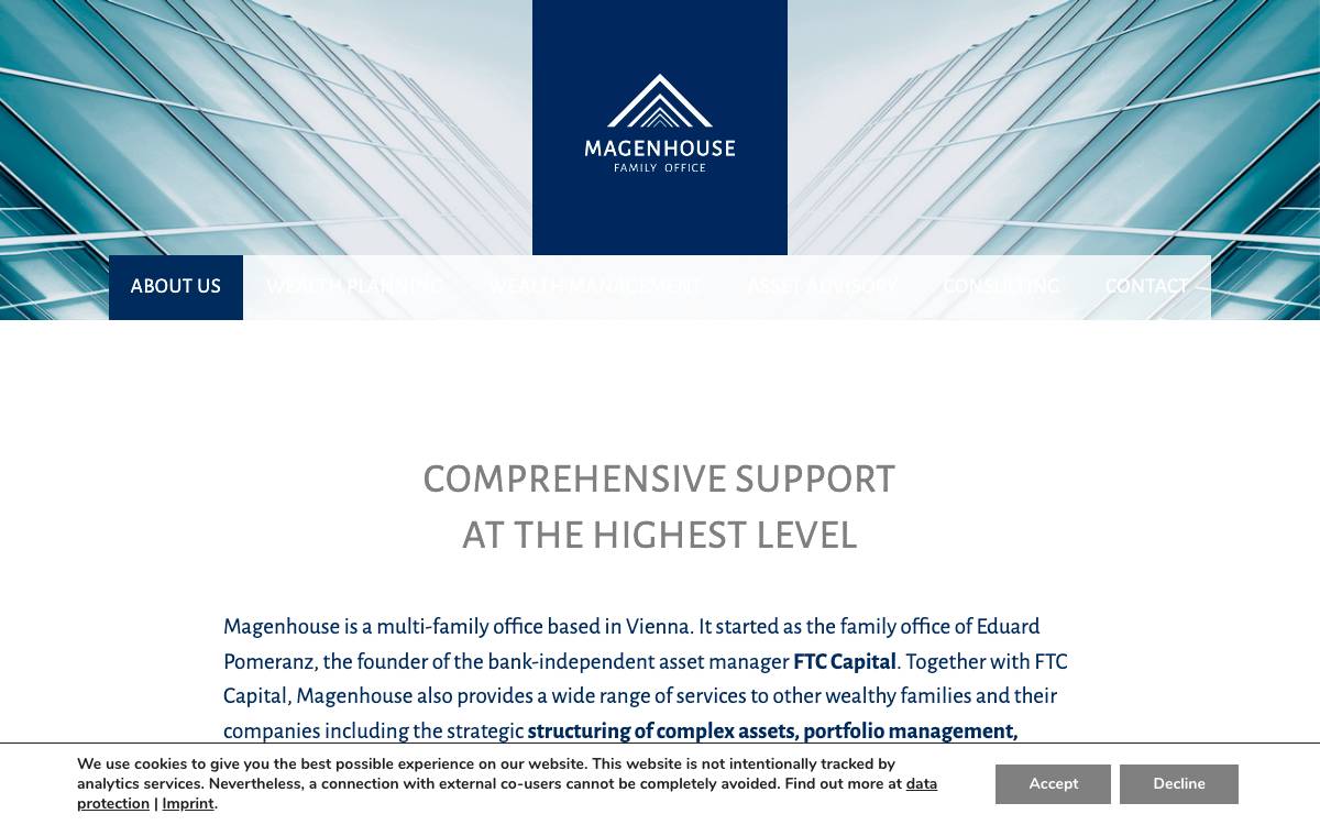 Magenhouse website preview