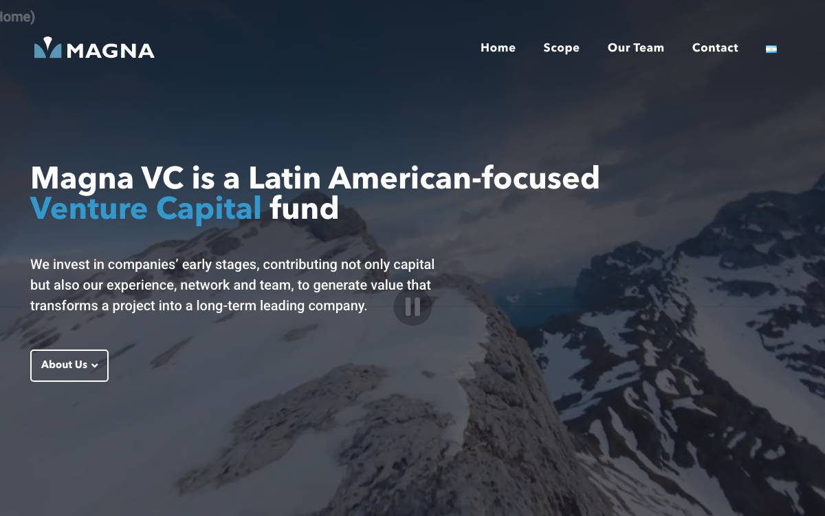 Magna VC website preview