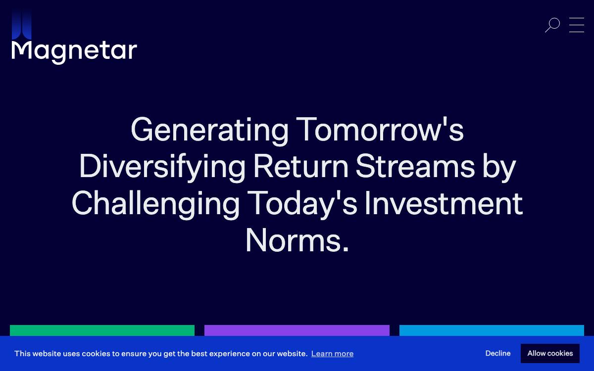 Magnetar AI Ventures website preview
