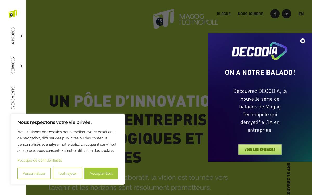 MagogTechnopole website preview