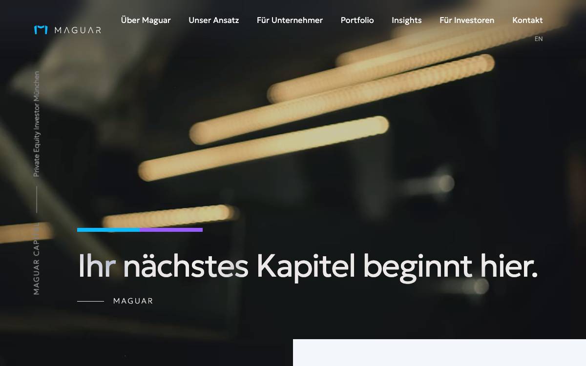 Maguar Capital website preview