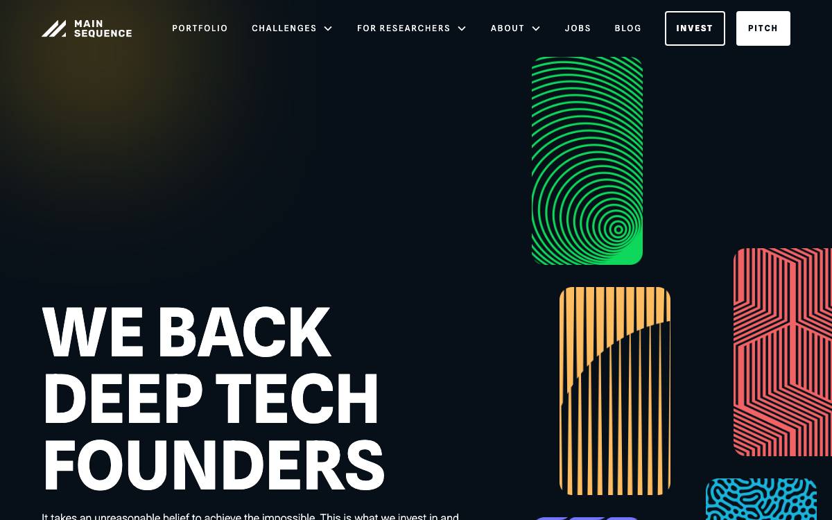 Main Sequence Ventures website preview