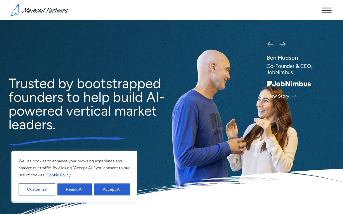 Mainsail Partners website preview