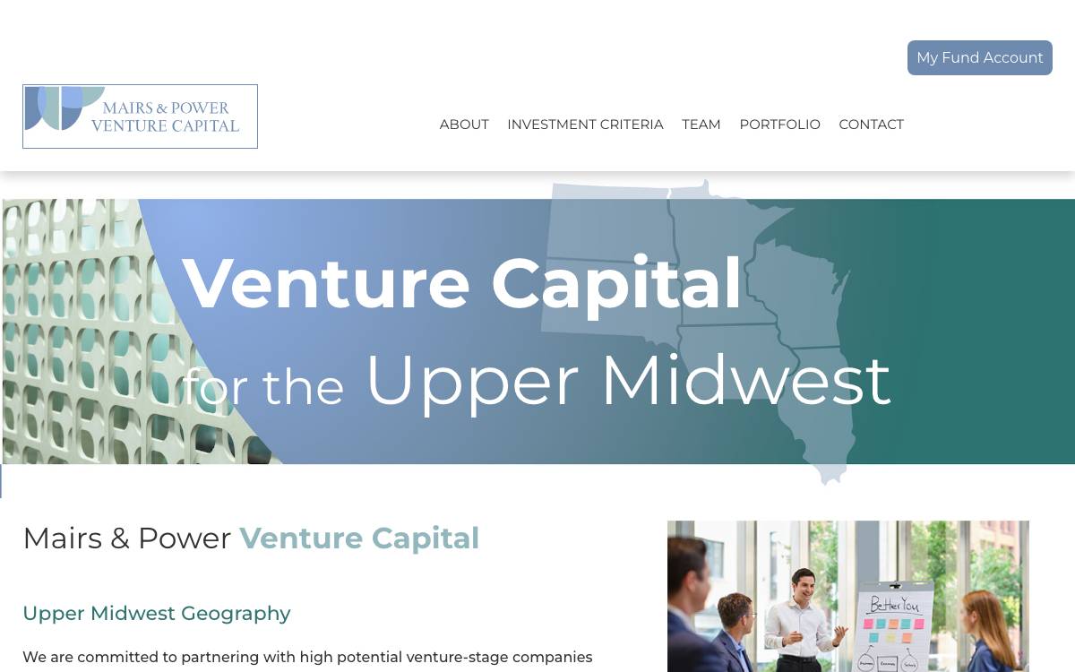 Mairs & Power VC website preview
