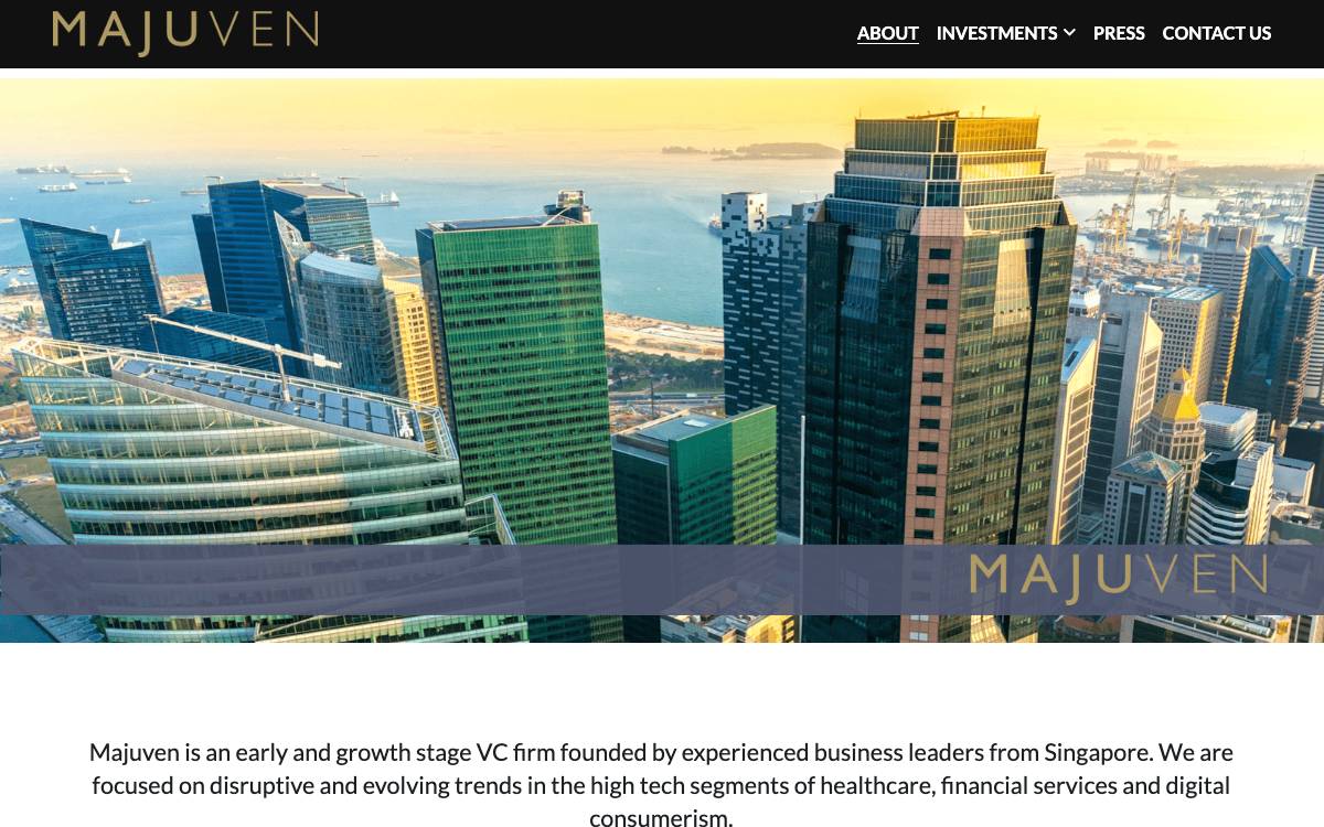 Majuven website preview