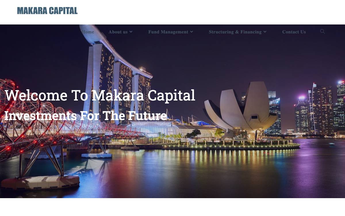 Makara Capital website preview