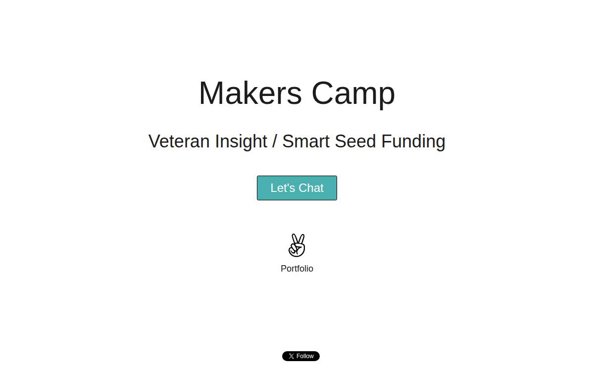 Makers Camp website preview