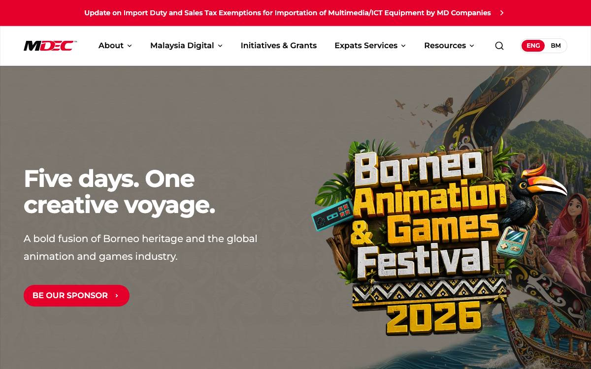 Malaysia Digital Economy Corporation website preview