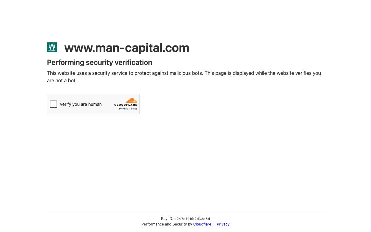 Man Capital website preview