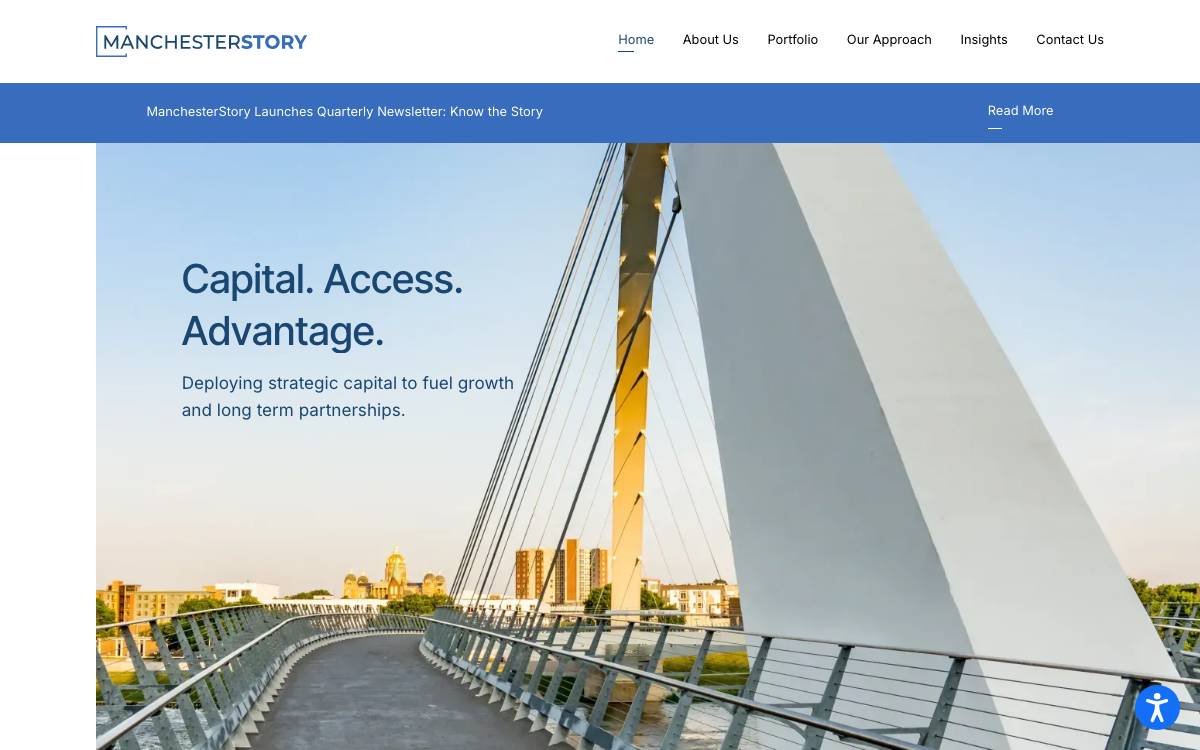 ManchesterStory Group, LLC website preview