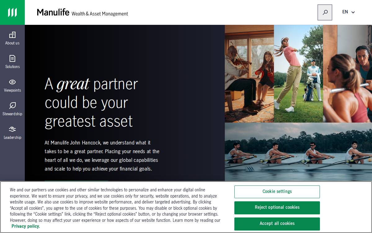 Manulife Investment Management website preview