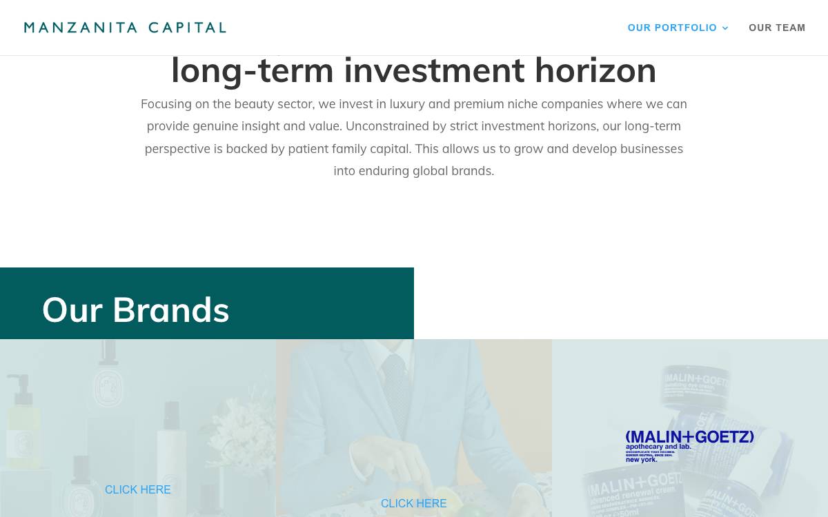 Manzanita Capital website preview