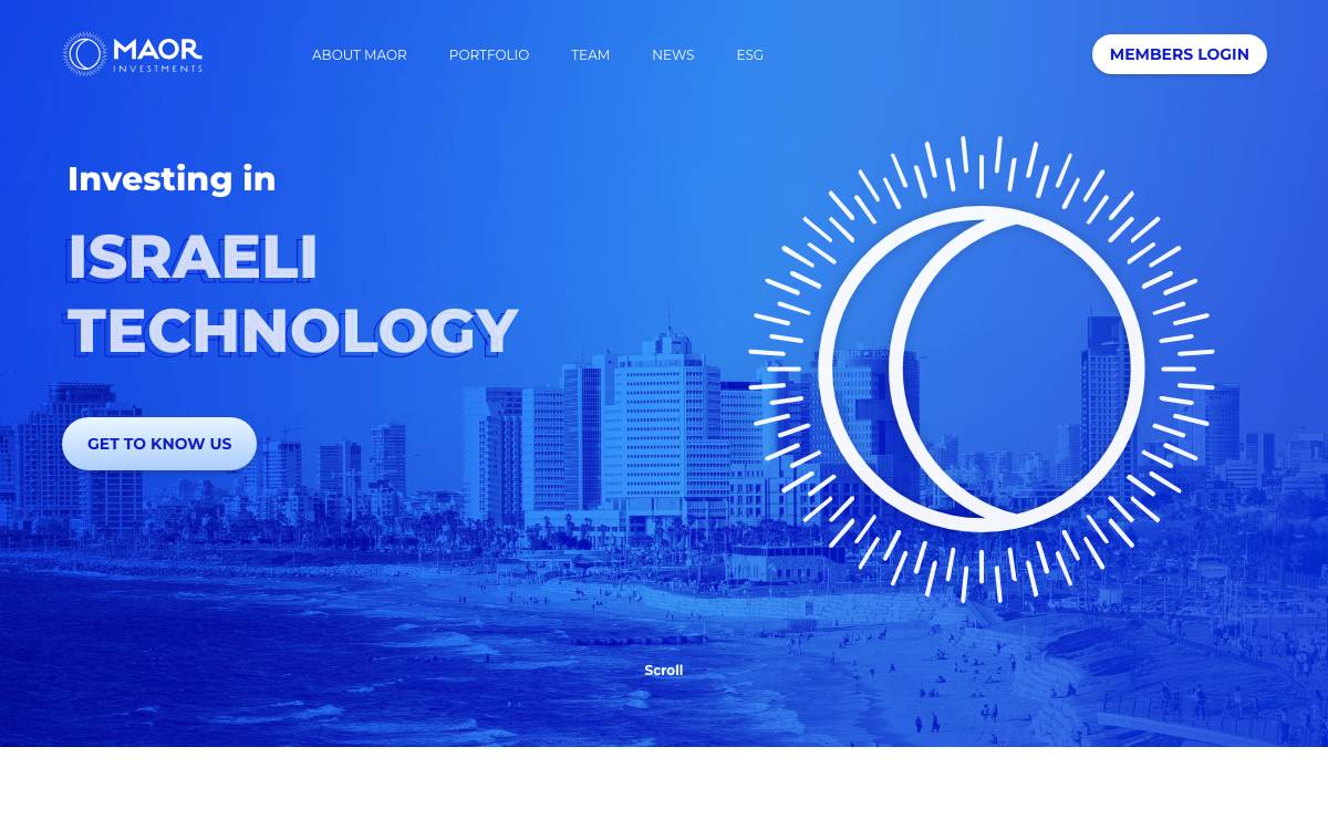 Maor Investments website preview