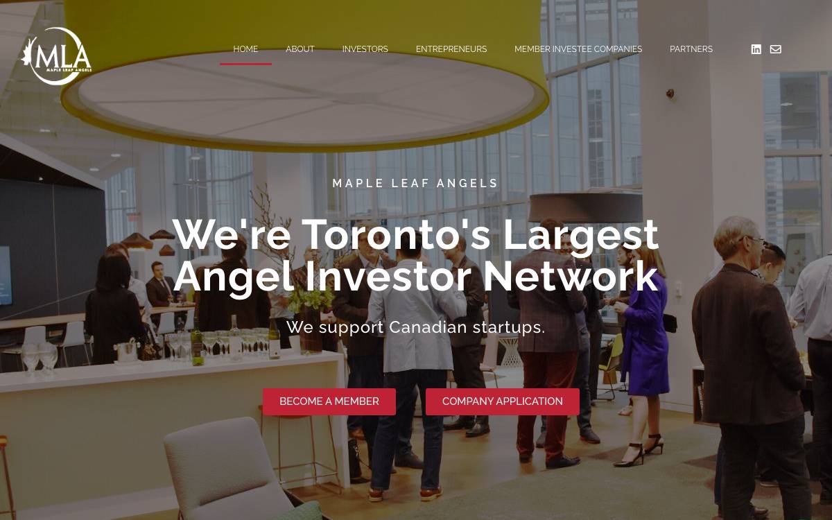Maple Leaf Angels website preview