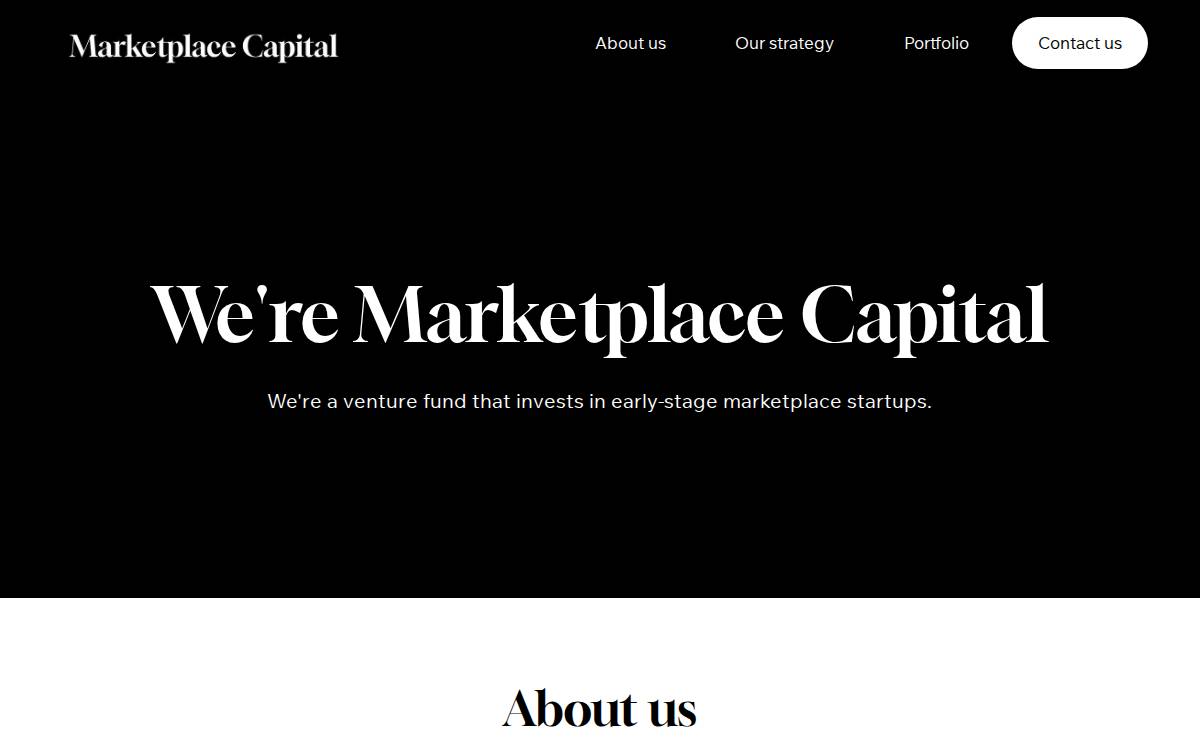 Marketplace website preview