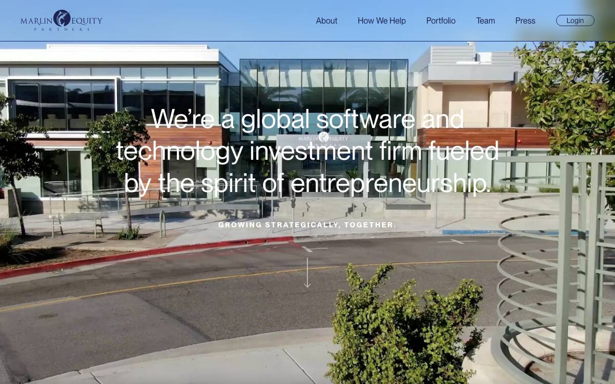Marlin Equity Partners website preview