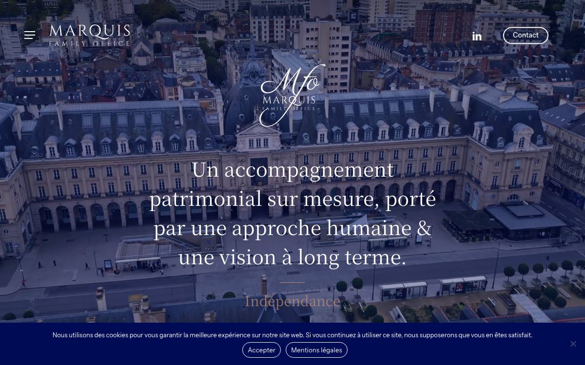 Marquis Family Office website preview