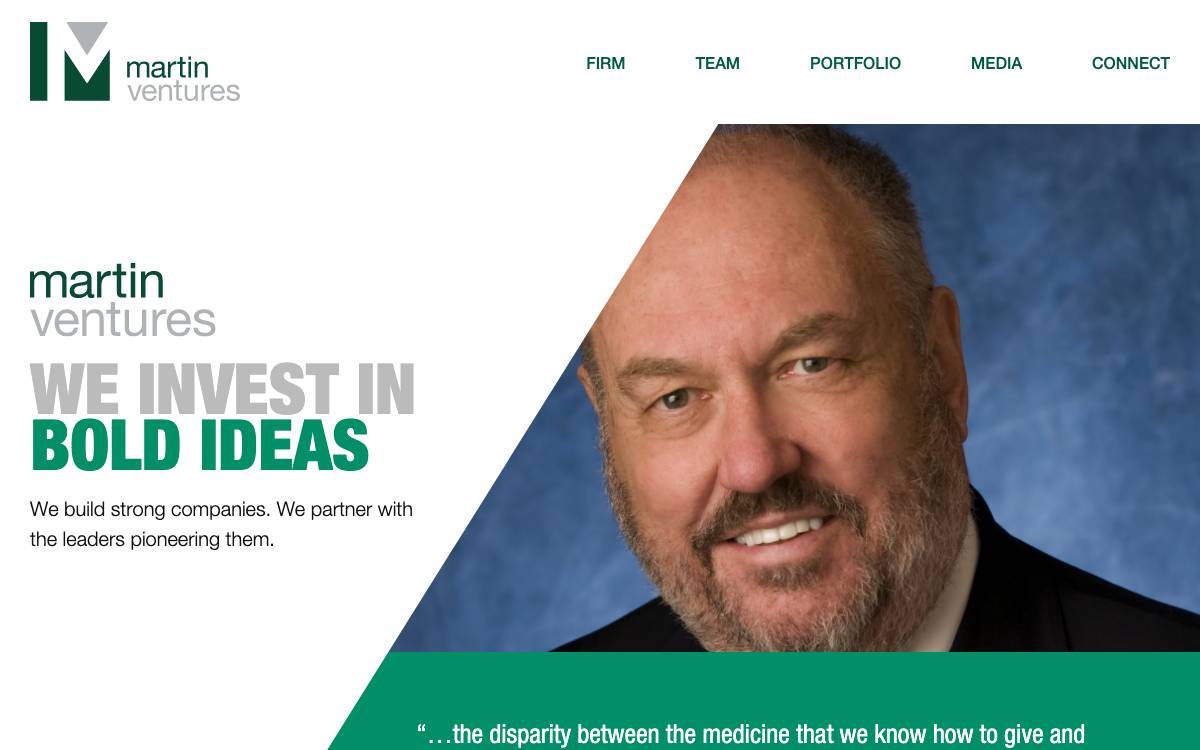 Martin Ventures website preview