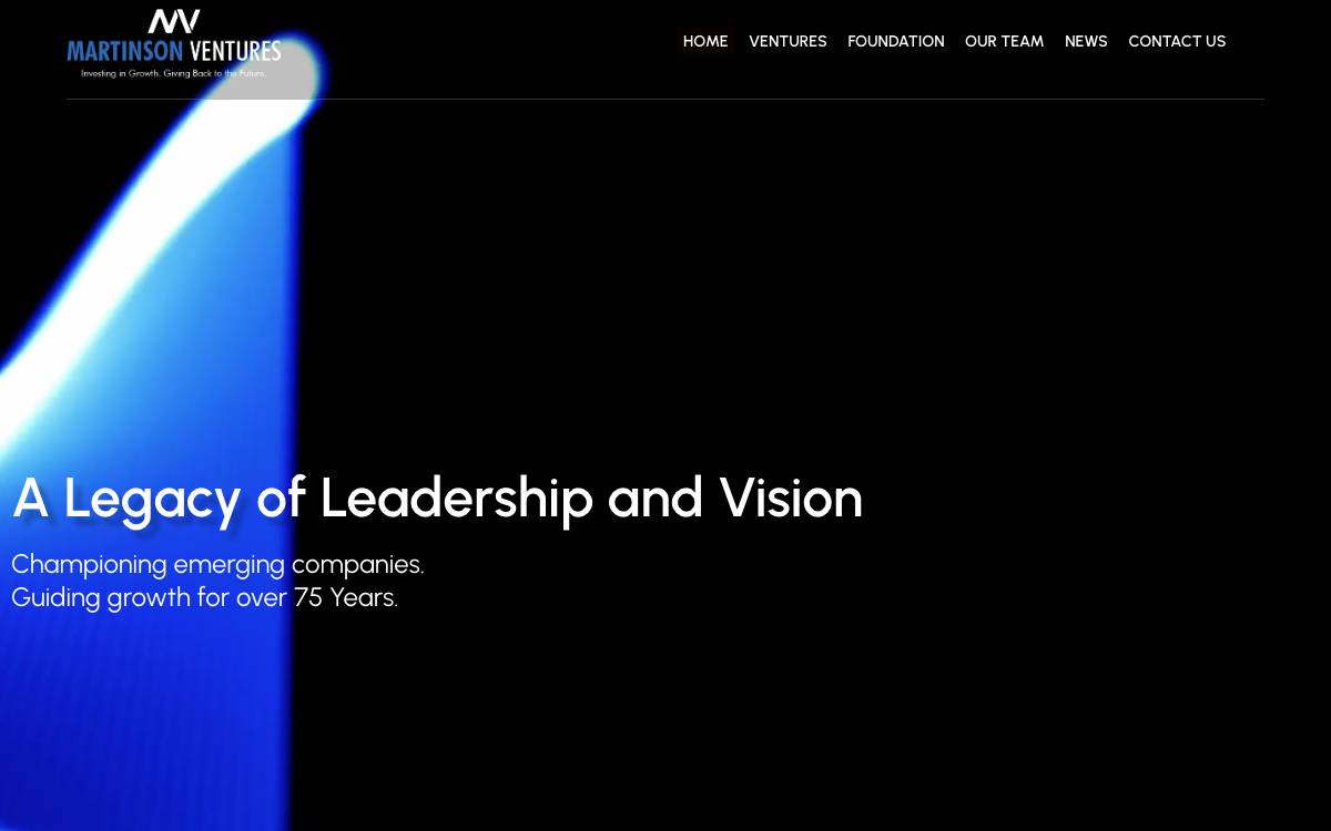 Martinson Ventures website preview