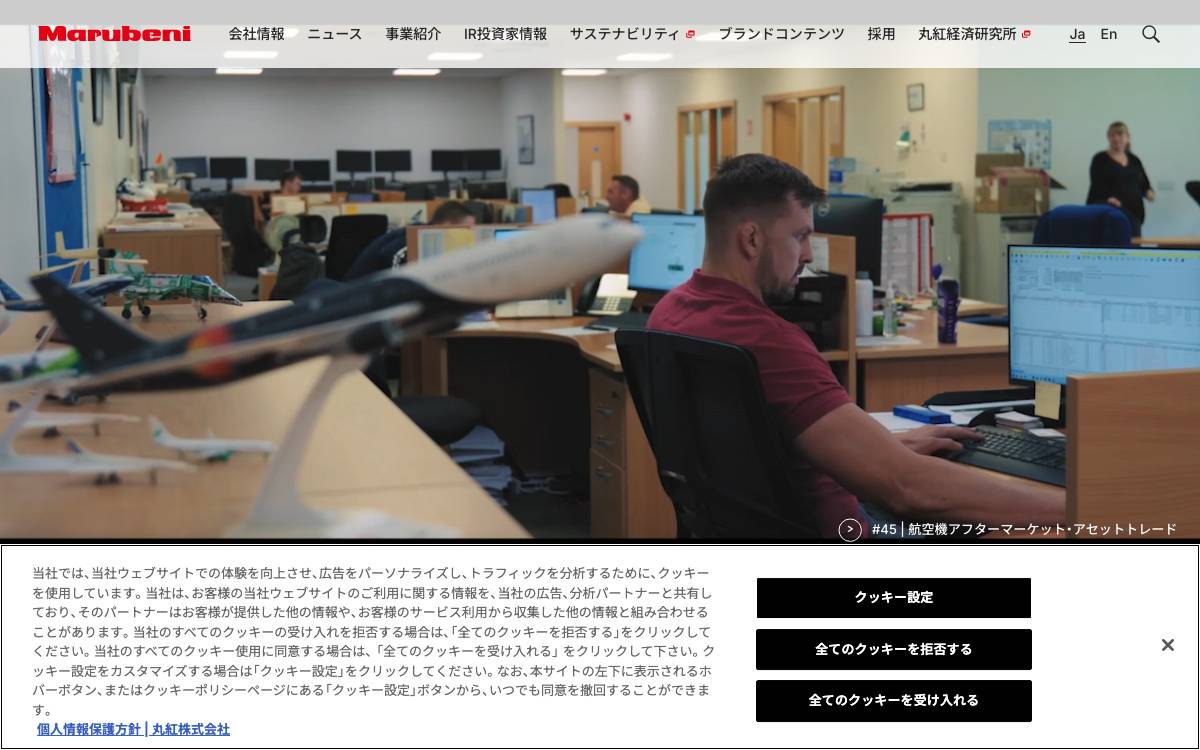 Marubeni website preview