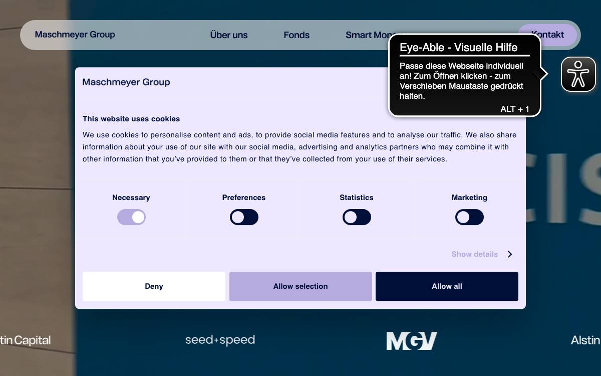 Maschmeyer Group website preview