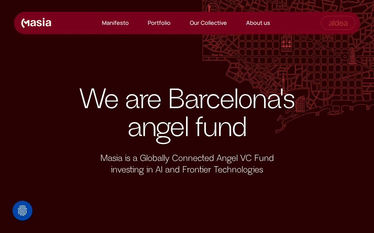 Masia website preview