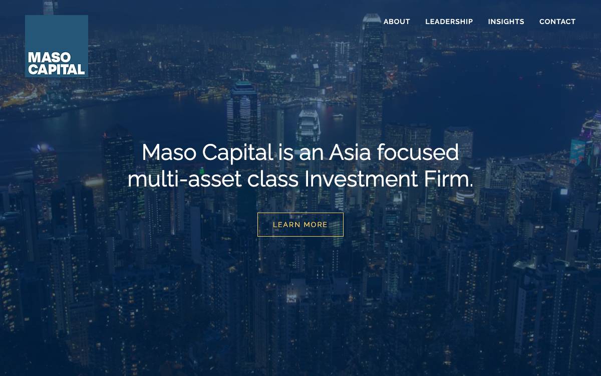 Maso Capital Partners website preview