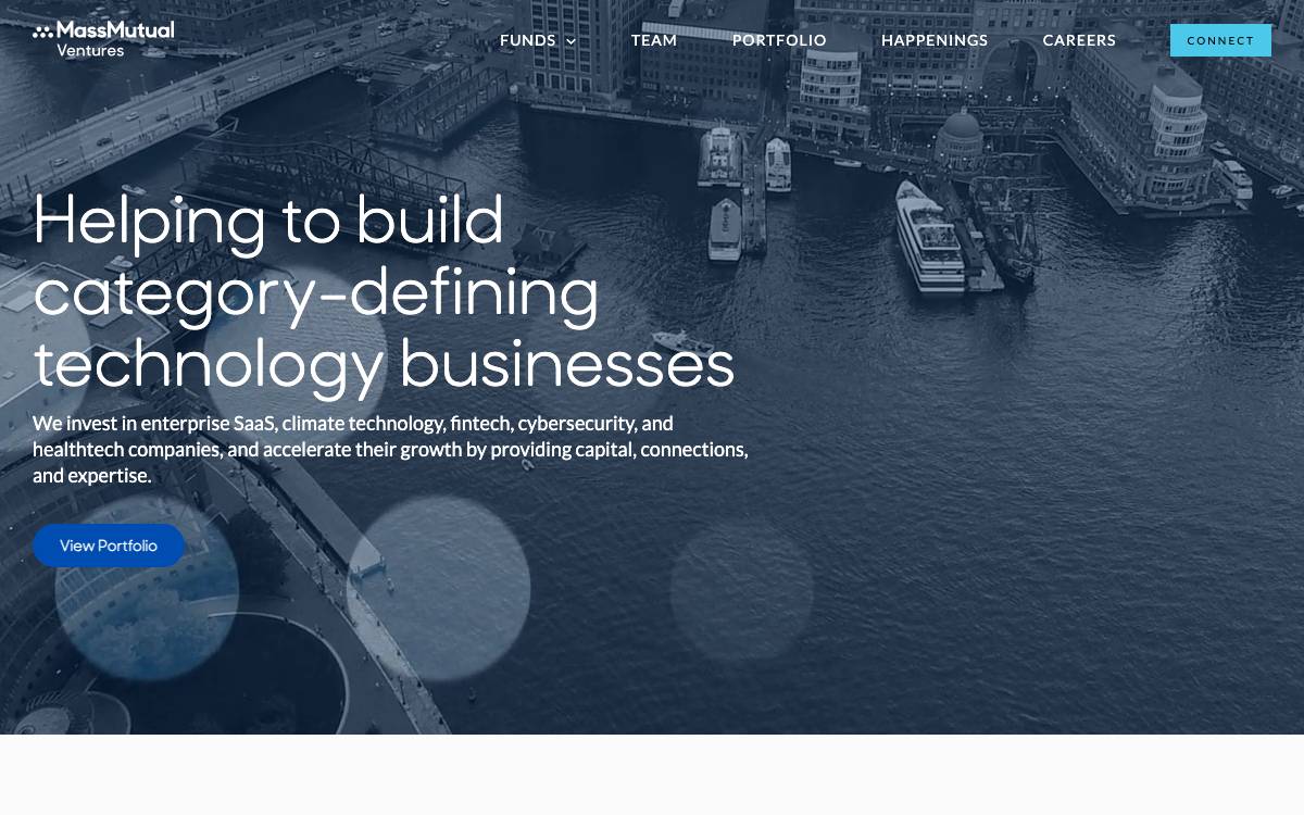 MassMutual Ventures website preview