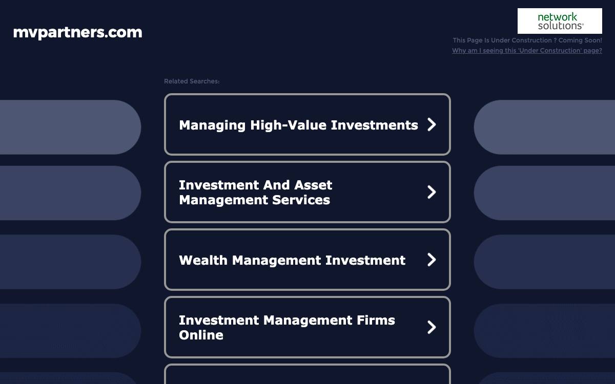 Masthead Venture Partners website preview