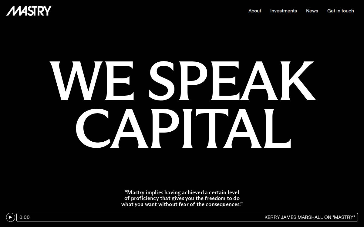 Mastry website preview