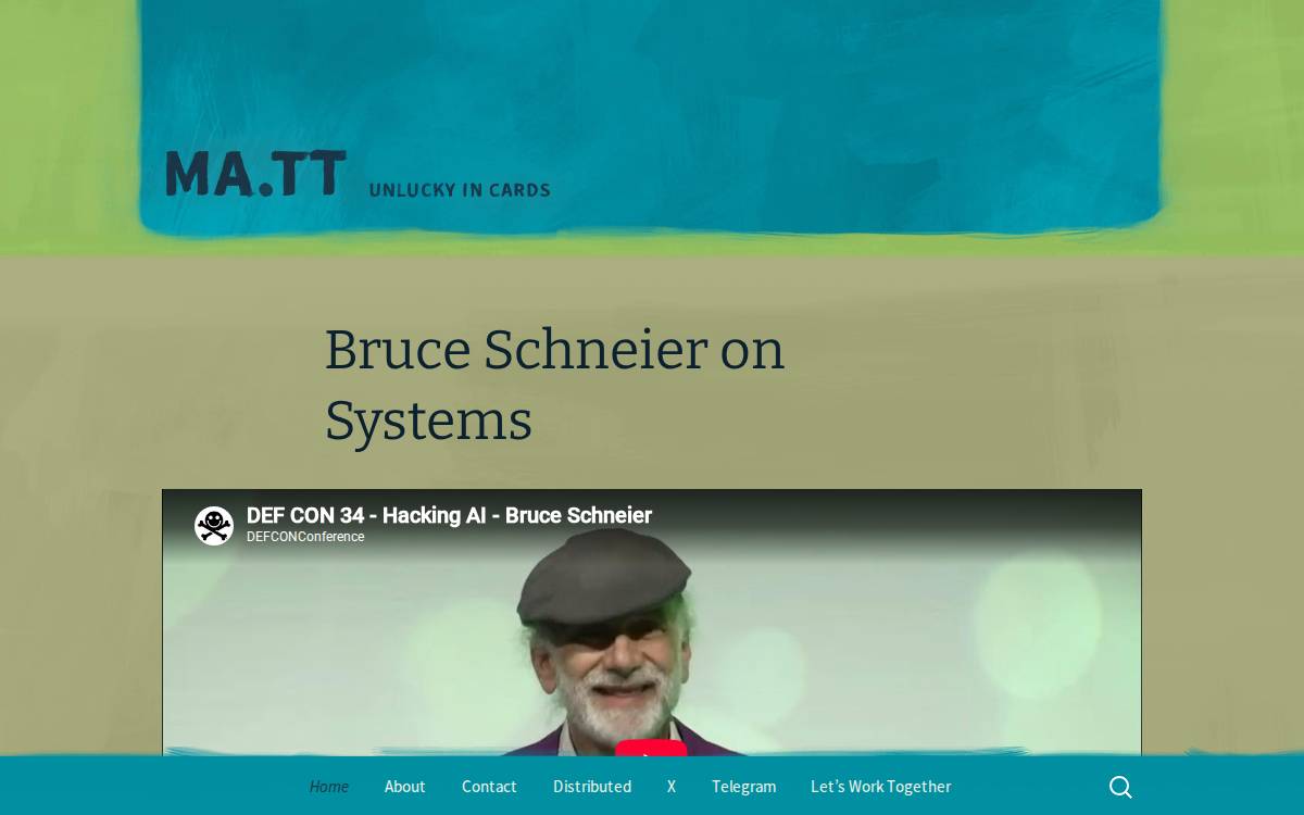Matt Mullenweg website preview