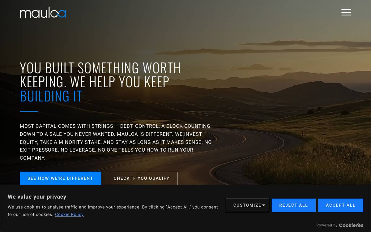Mauloa website preview
